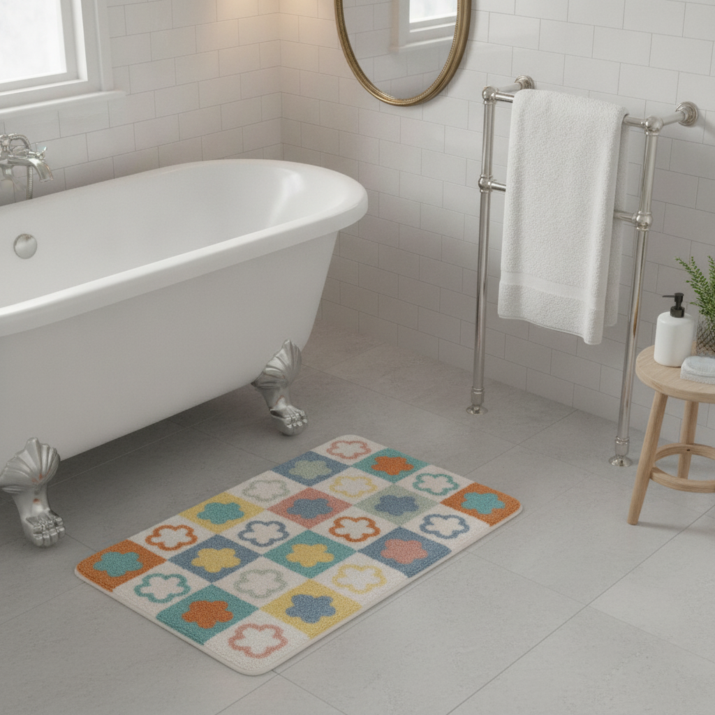 Flower Bath Mat