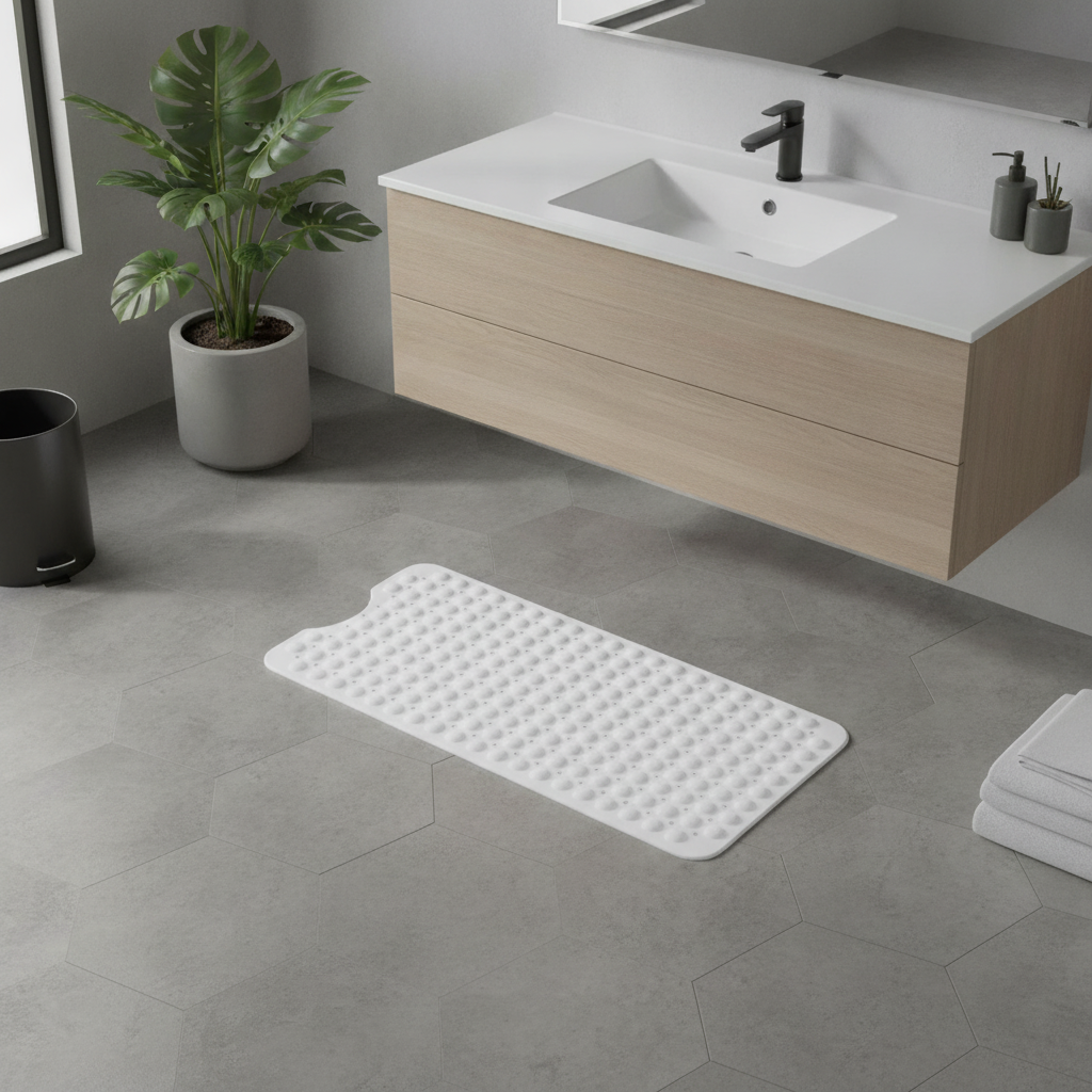 Bathrug White Bath Mat
