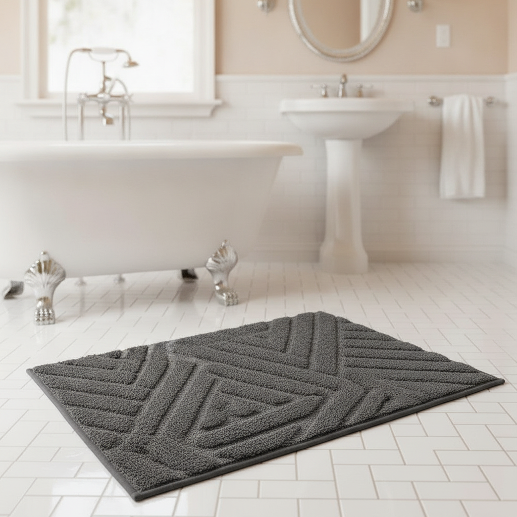 Large Design Bath Mat