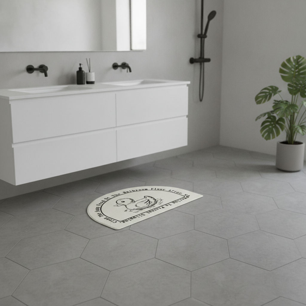 Half Moon Shower Mat