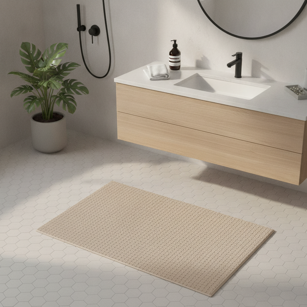 Cream Bath Mat