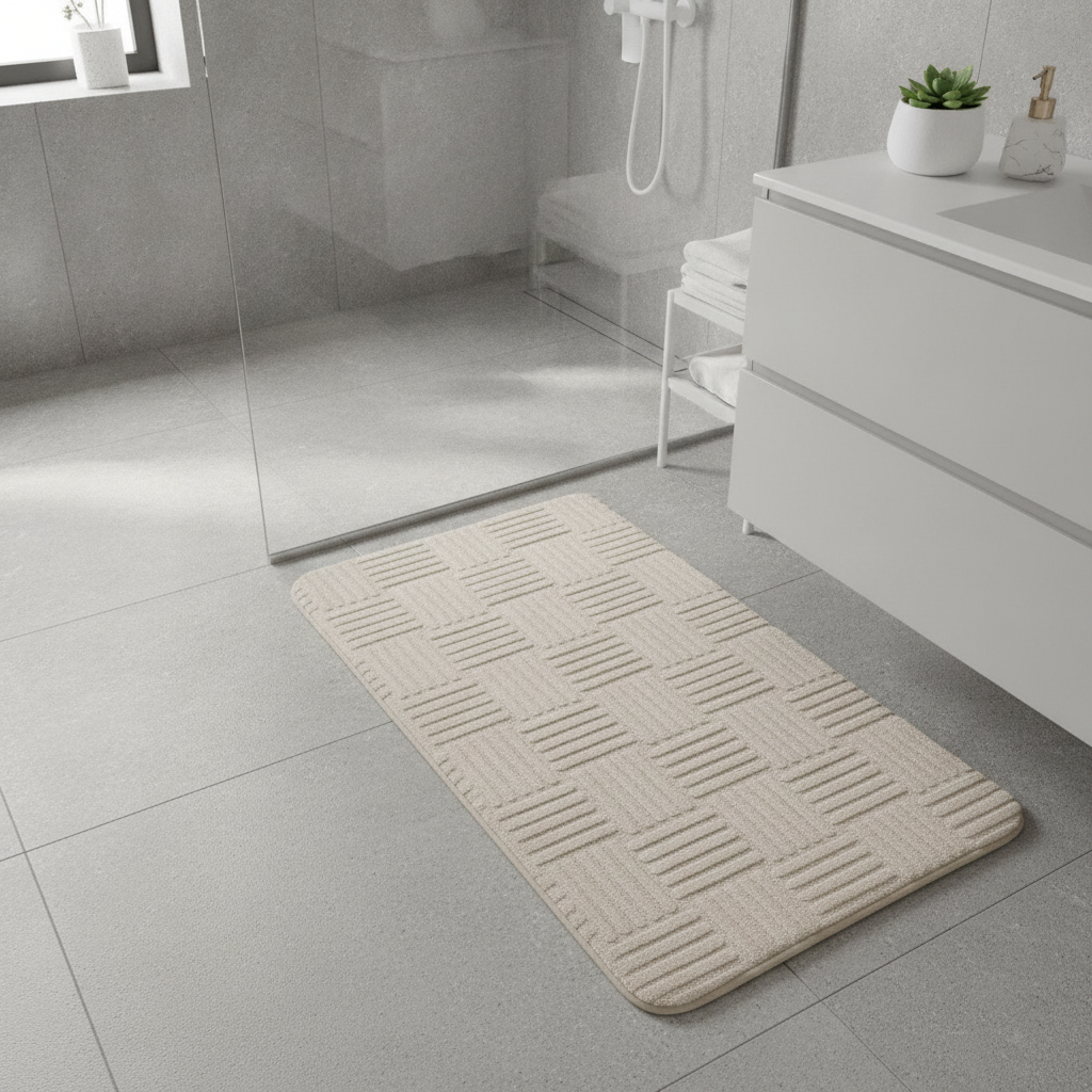 Design Thick Bathroom Rug