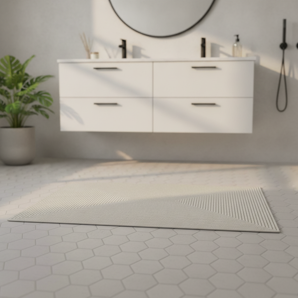 Gray Bathroom Rug