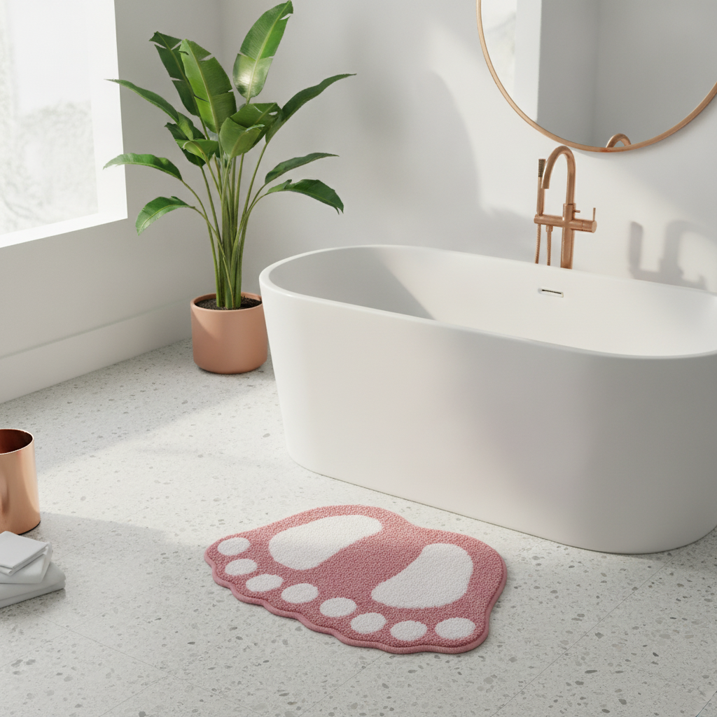 Foot Shape Bath Mat