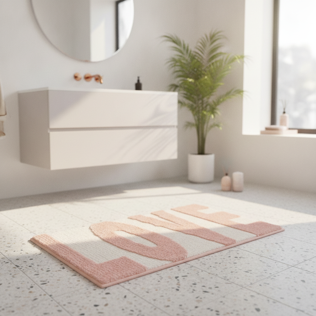 Love Bathroom Rug