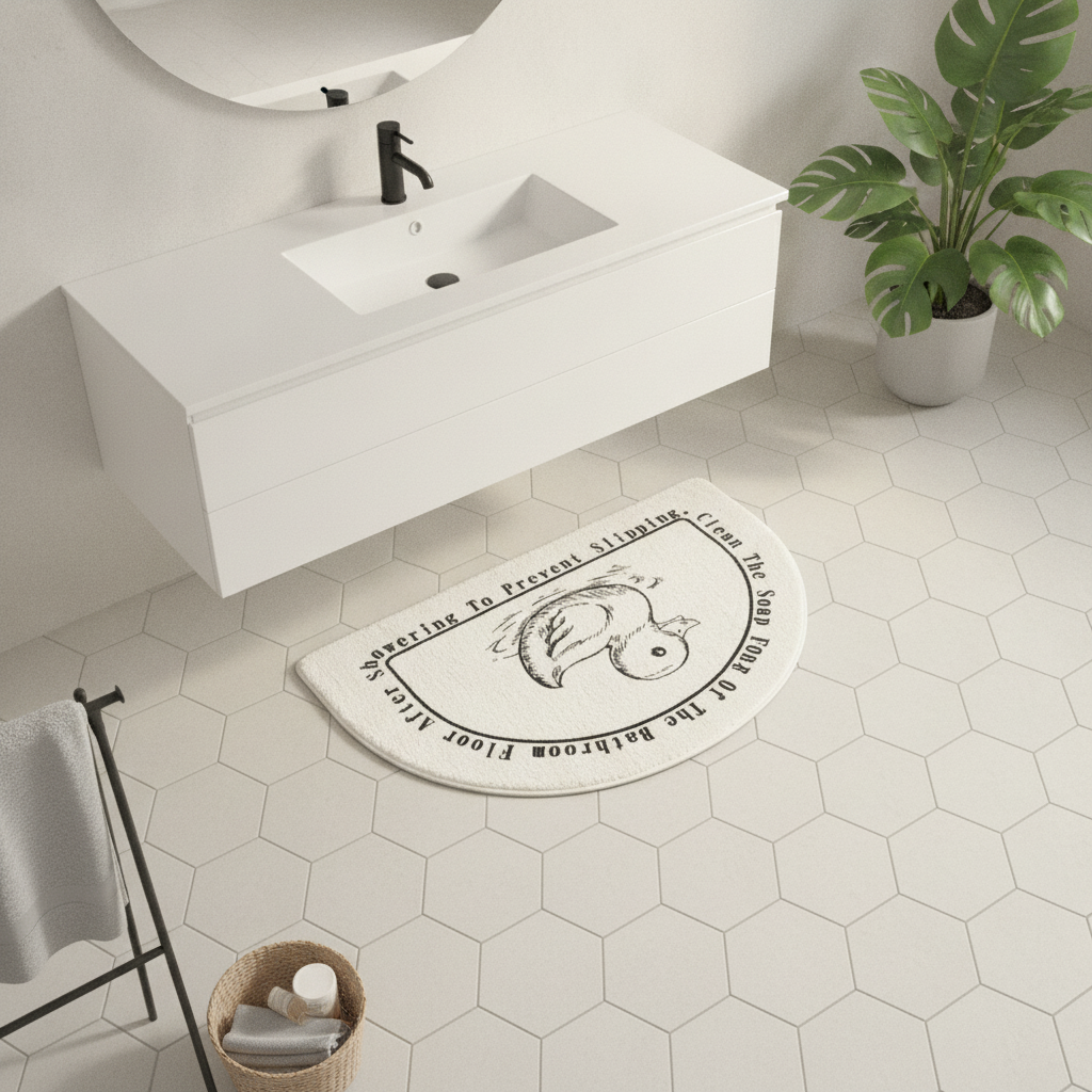 Half Moon Shower Mat