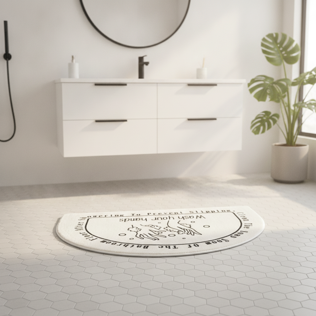 Half Moon Shower Mat