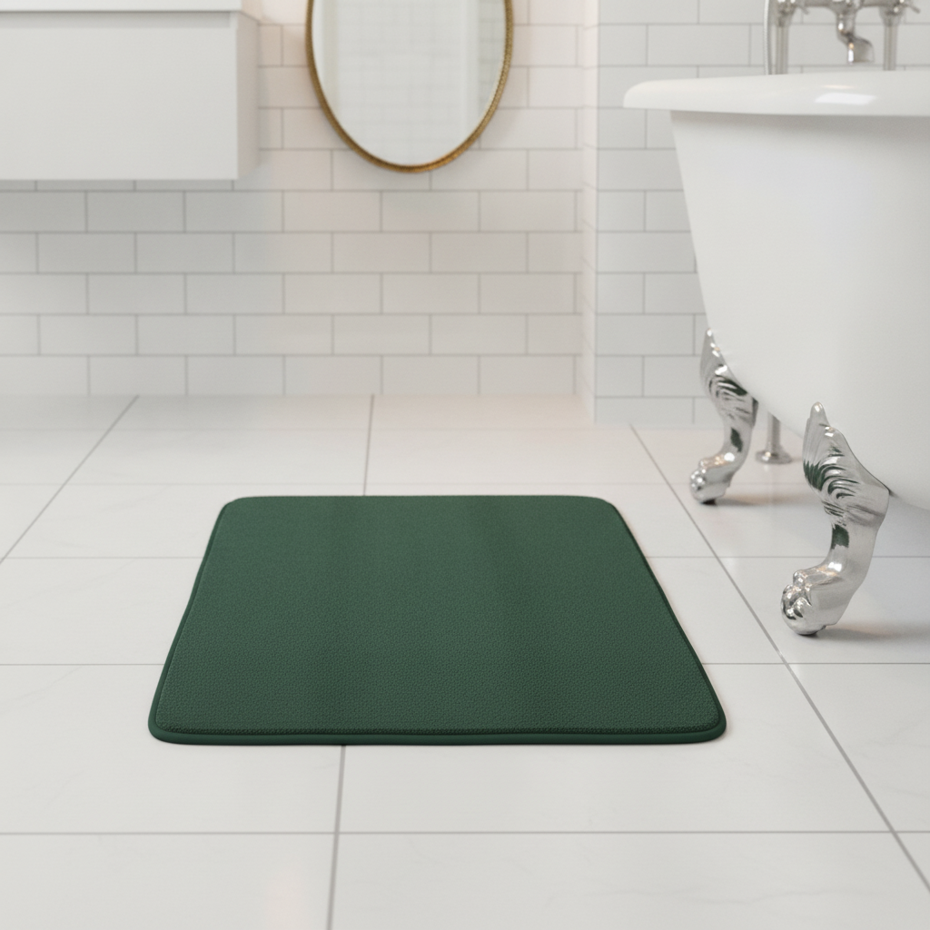 Green Bottle Bath Mat