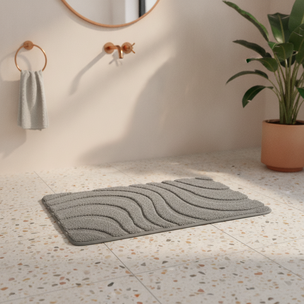 Gray Dark Bath Mat