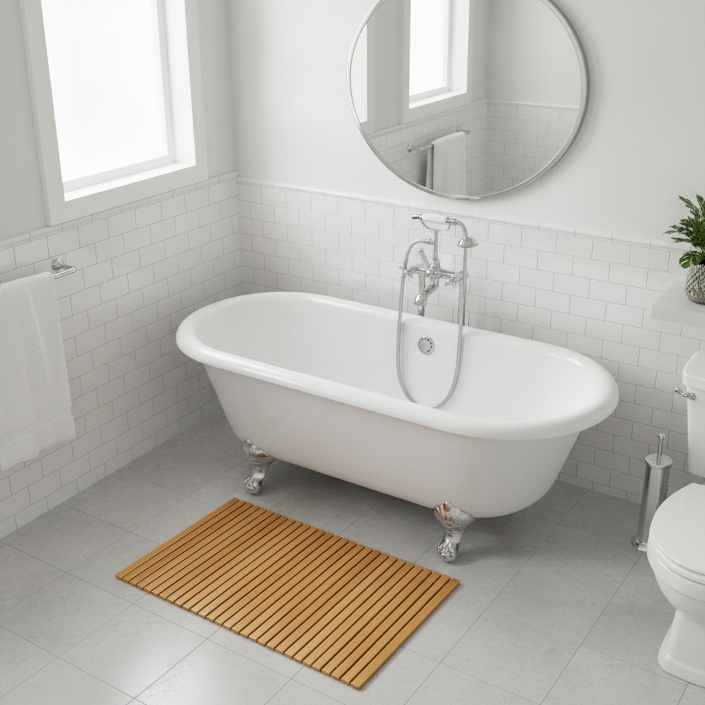 Bamboo Wood Bath Mat - product detail