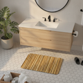 Bamboo Imitation Bath Mat