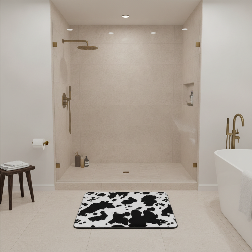 Cow Bath Mat