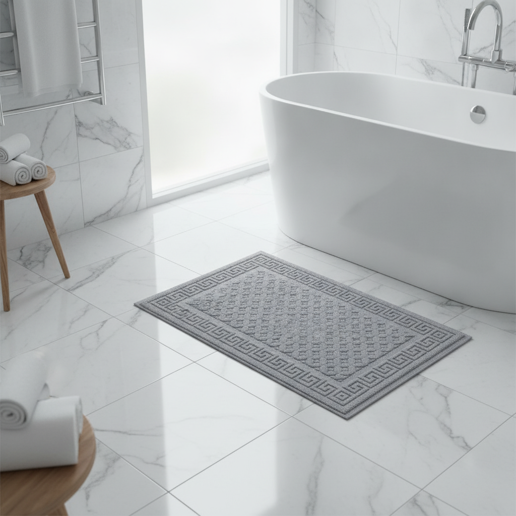Non-Slip Cotton Bath Mat