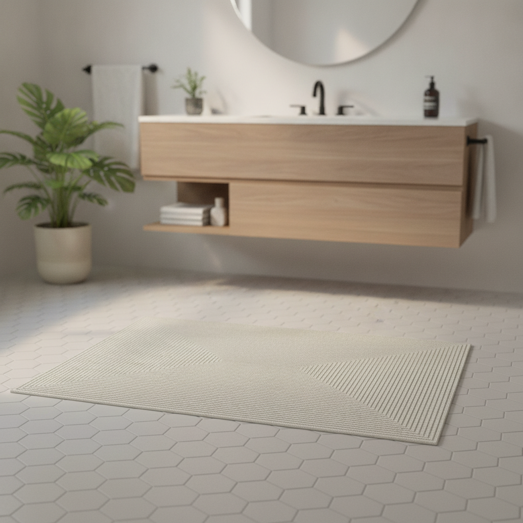 Gray Bathroom Rug