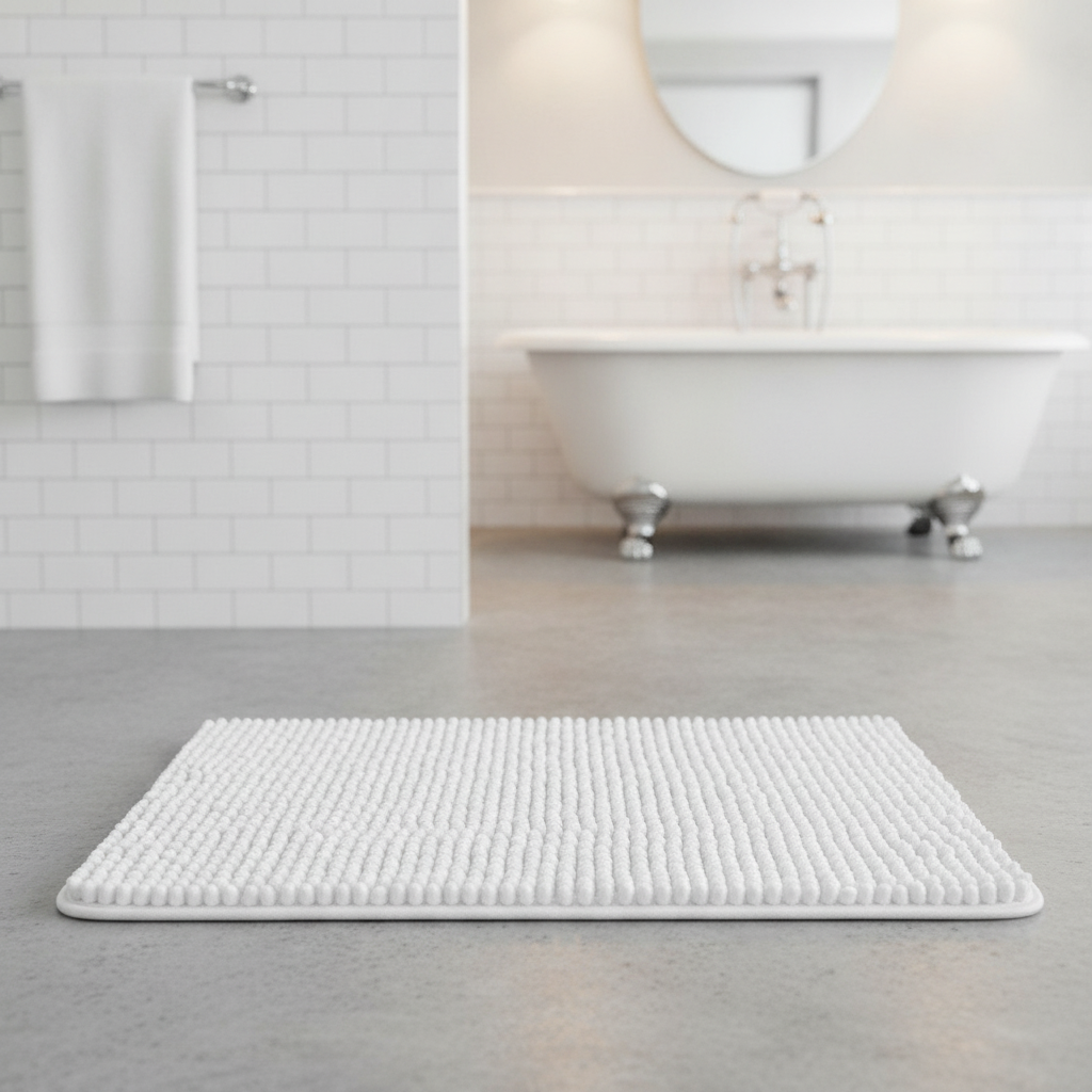 Non-Slip White Bath Mat - view 12