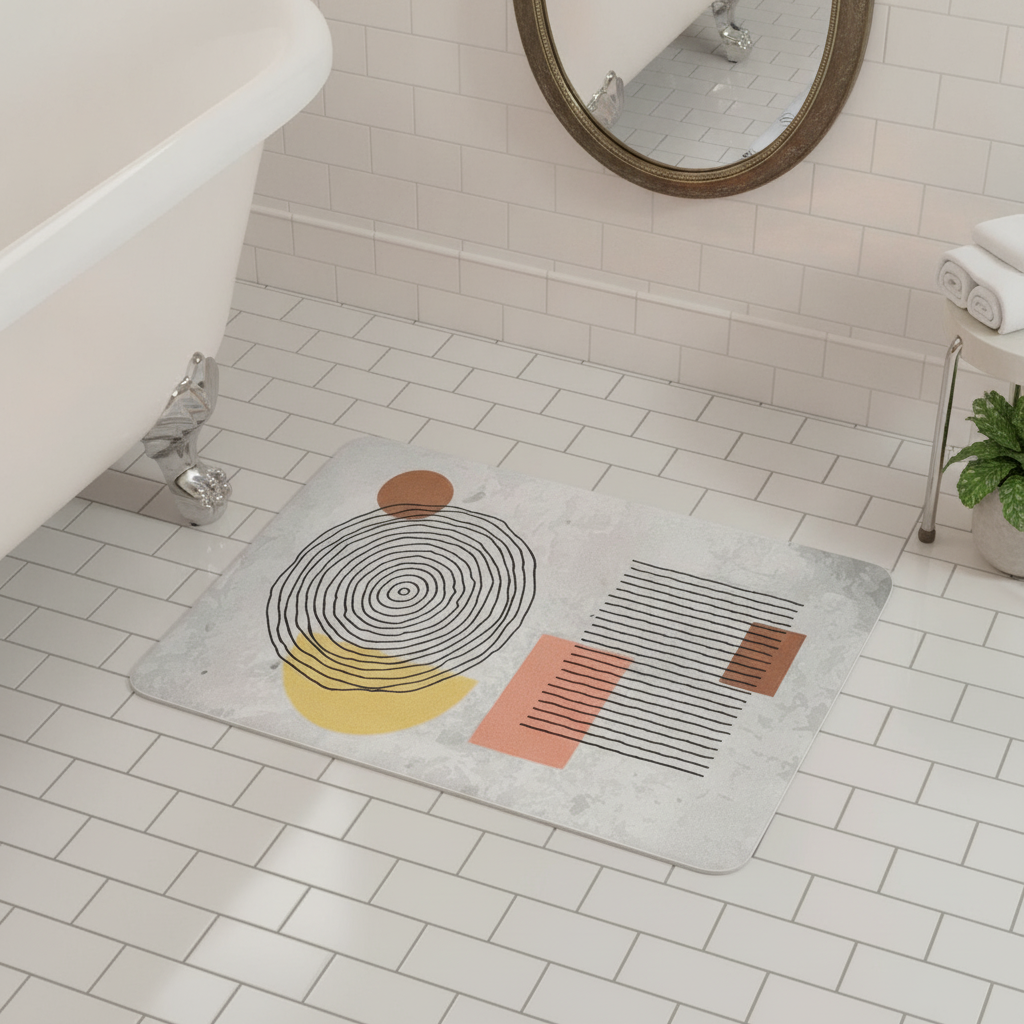 Absorbent Diatomaceous Earth Bath Mat