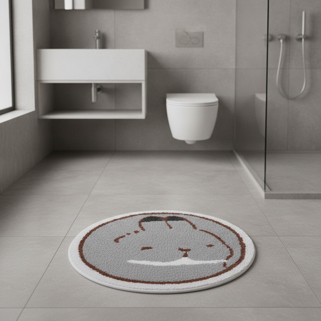 Round Bath Mat - care instructions