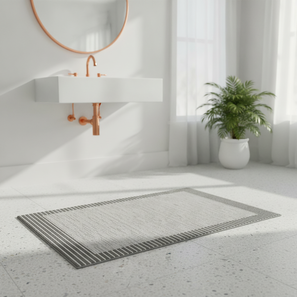 Gray Charcoal Bath Mat