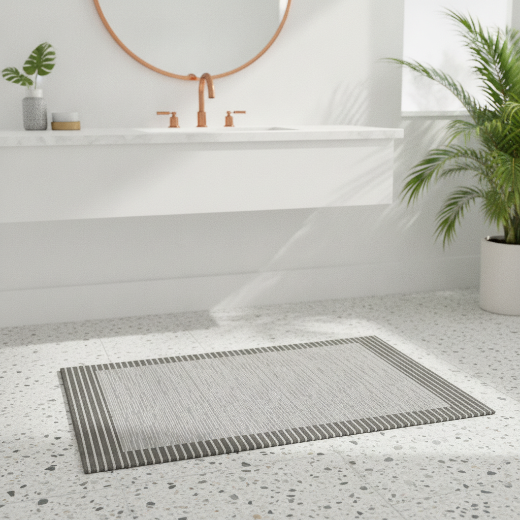Gray Charcoal Bath Mat