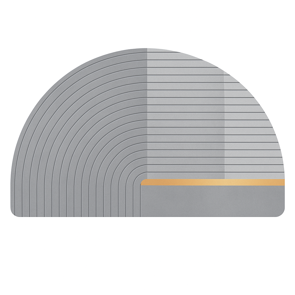 Honlaker Half Moon Bath Mat