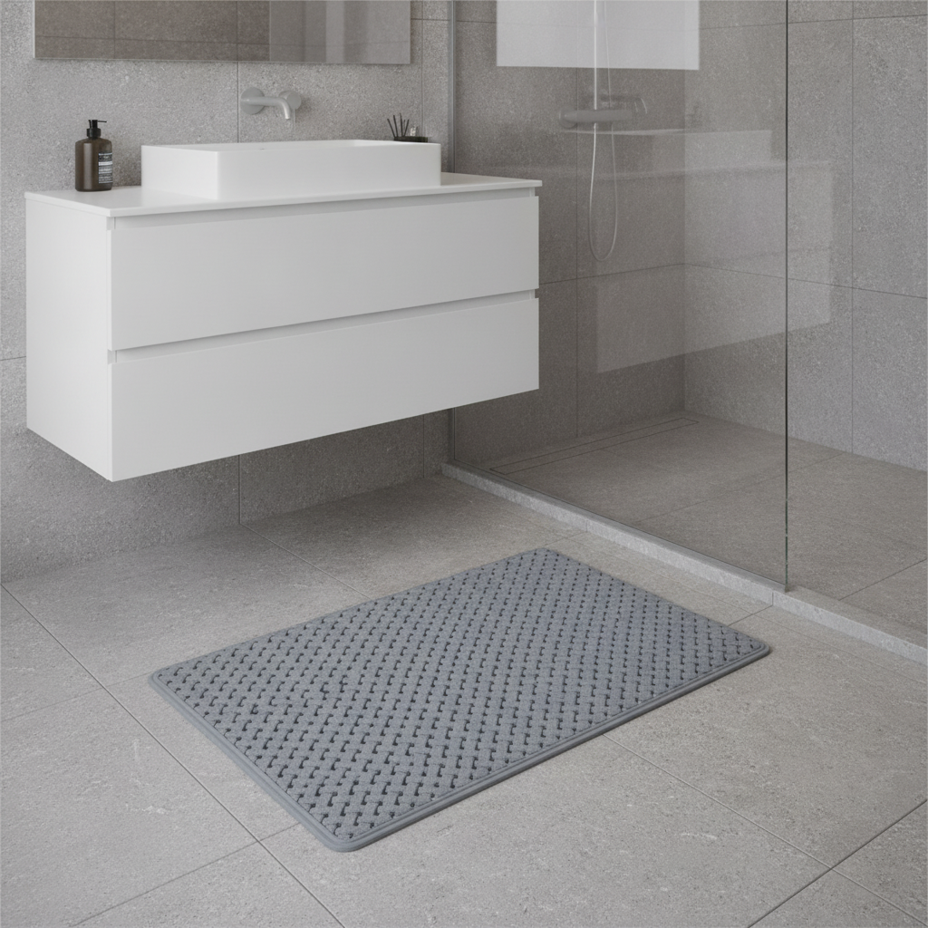 Small Shower Mat - size comparison