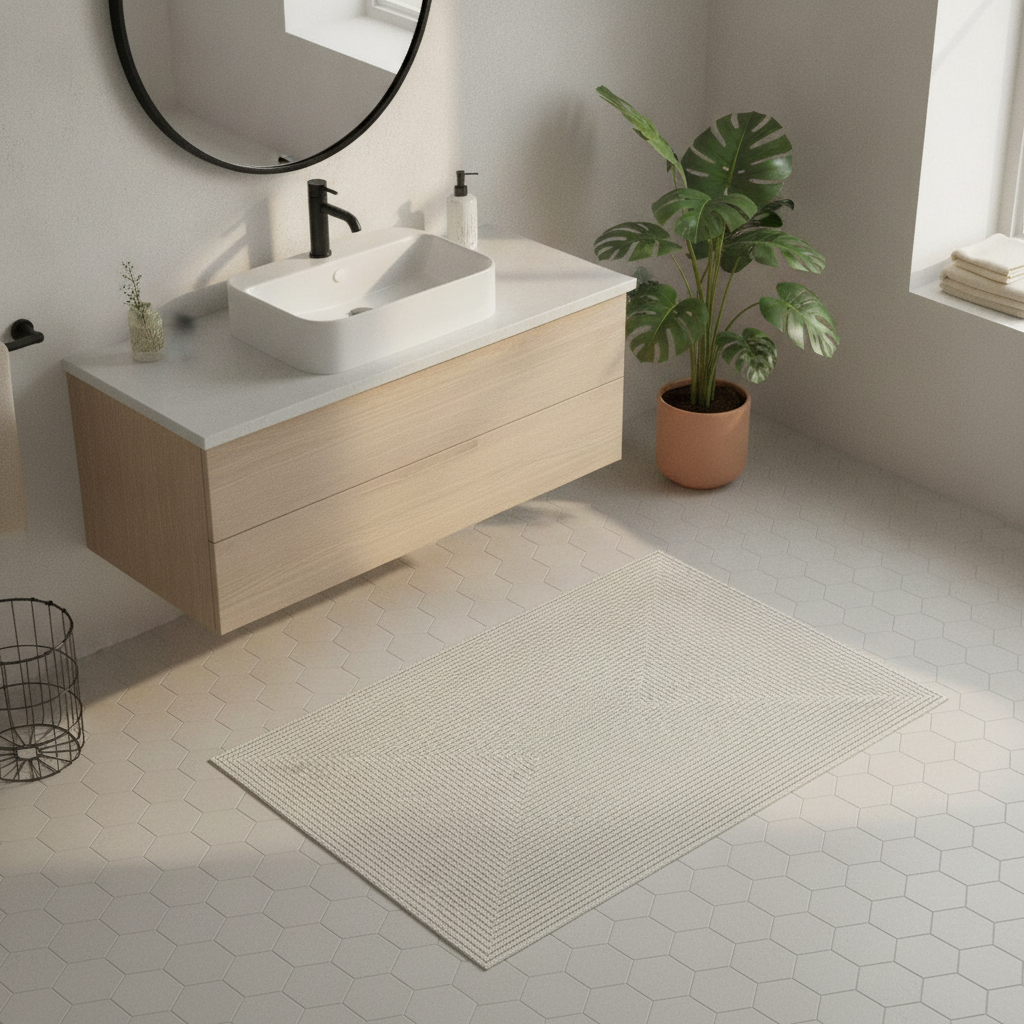 Gray Bathroom Rug