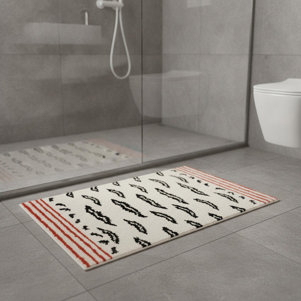 Pattern Tiger Bath Mat