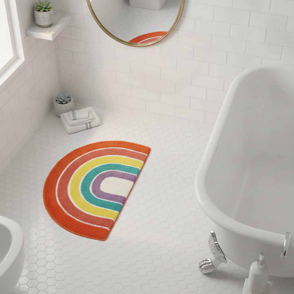 Multicolor Bath Mat