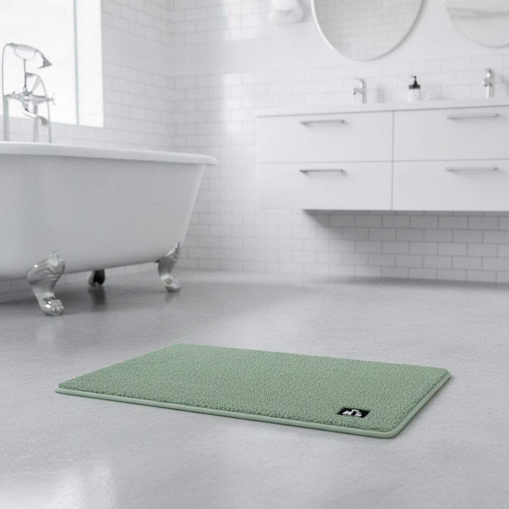Green Bathroom Rug