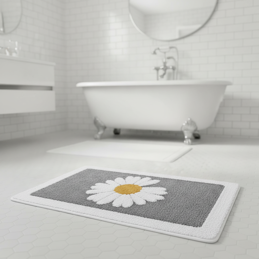 Flower Bath Mat