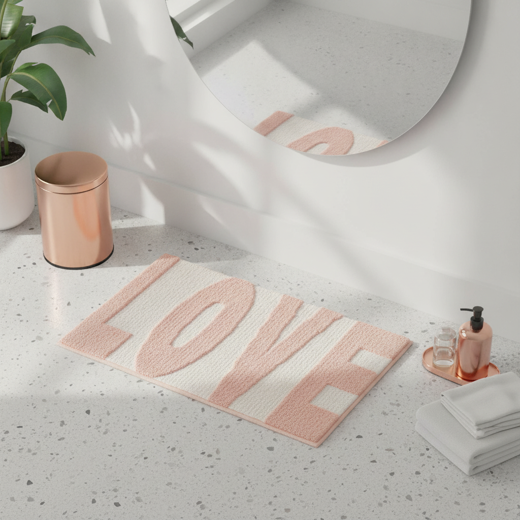 Love Bathroom Rug