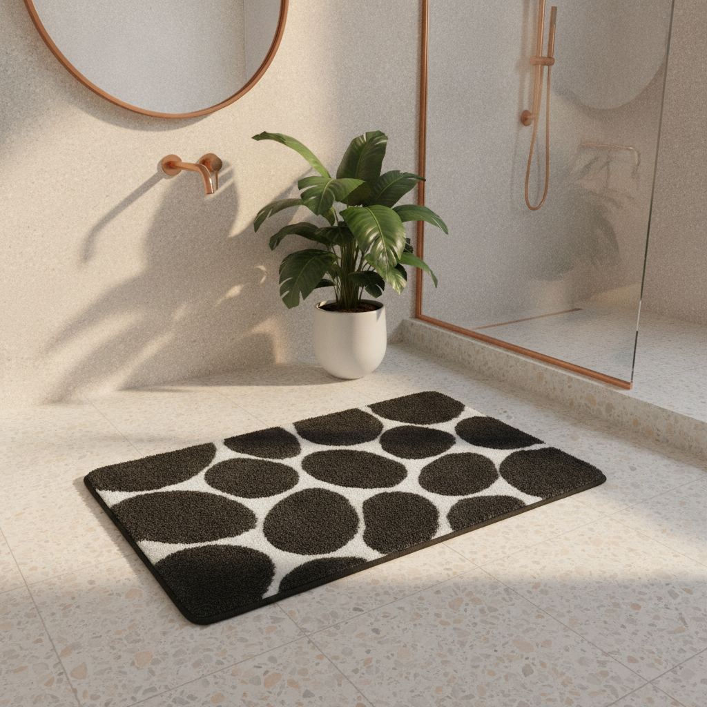Memory Shape Pebble Bath Mat