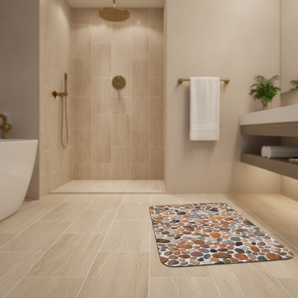Shape Pebble Bath Mat