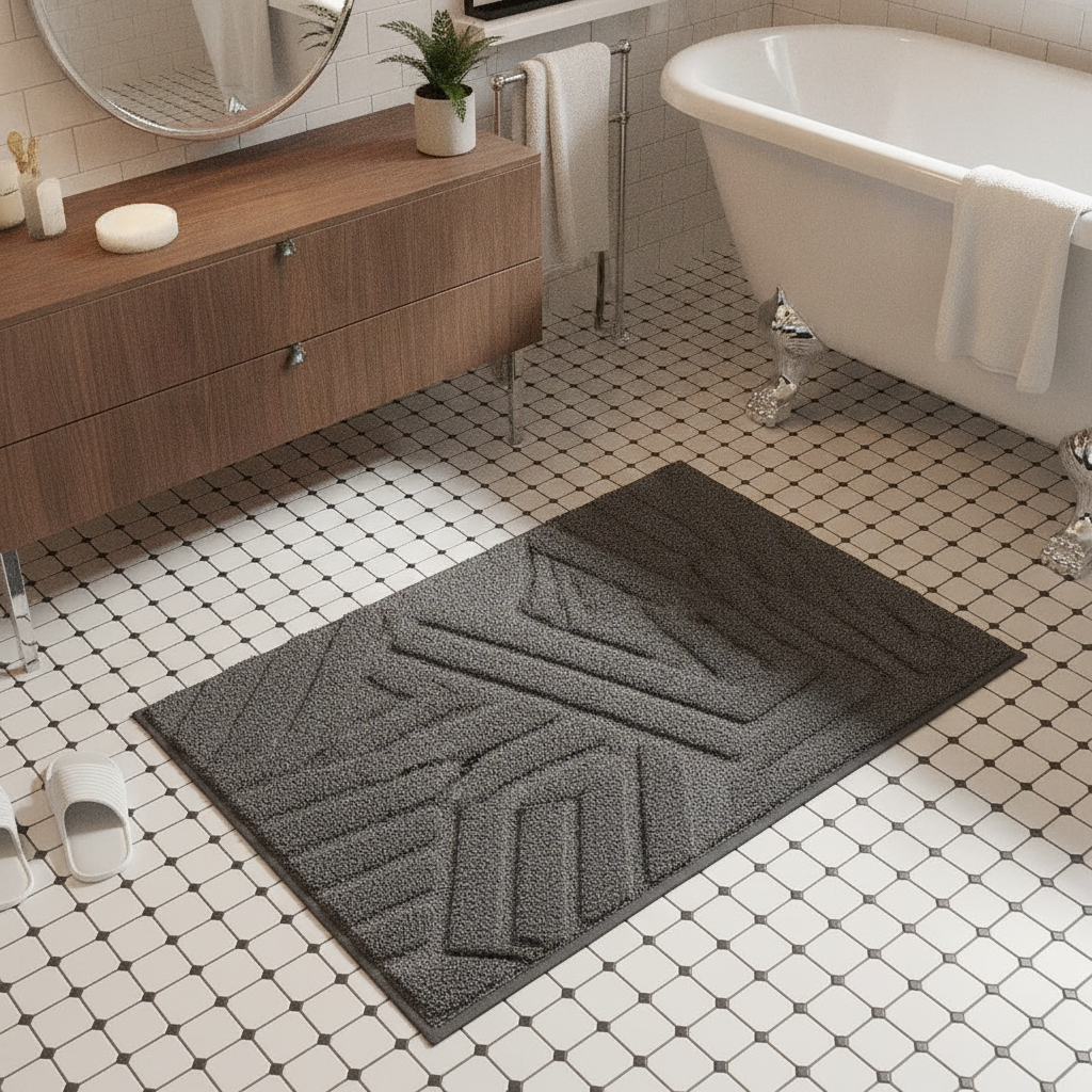 Large Design Bath Mat