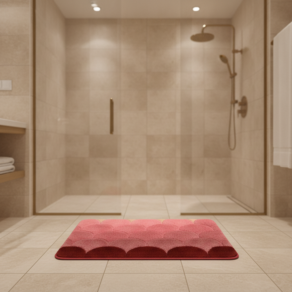 Design Pink Bath Mat