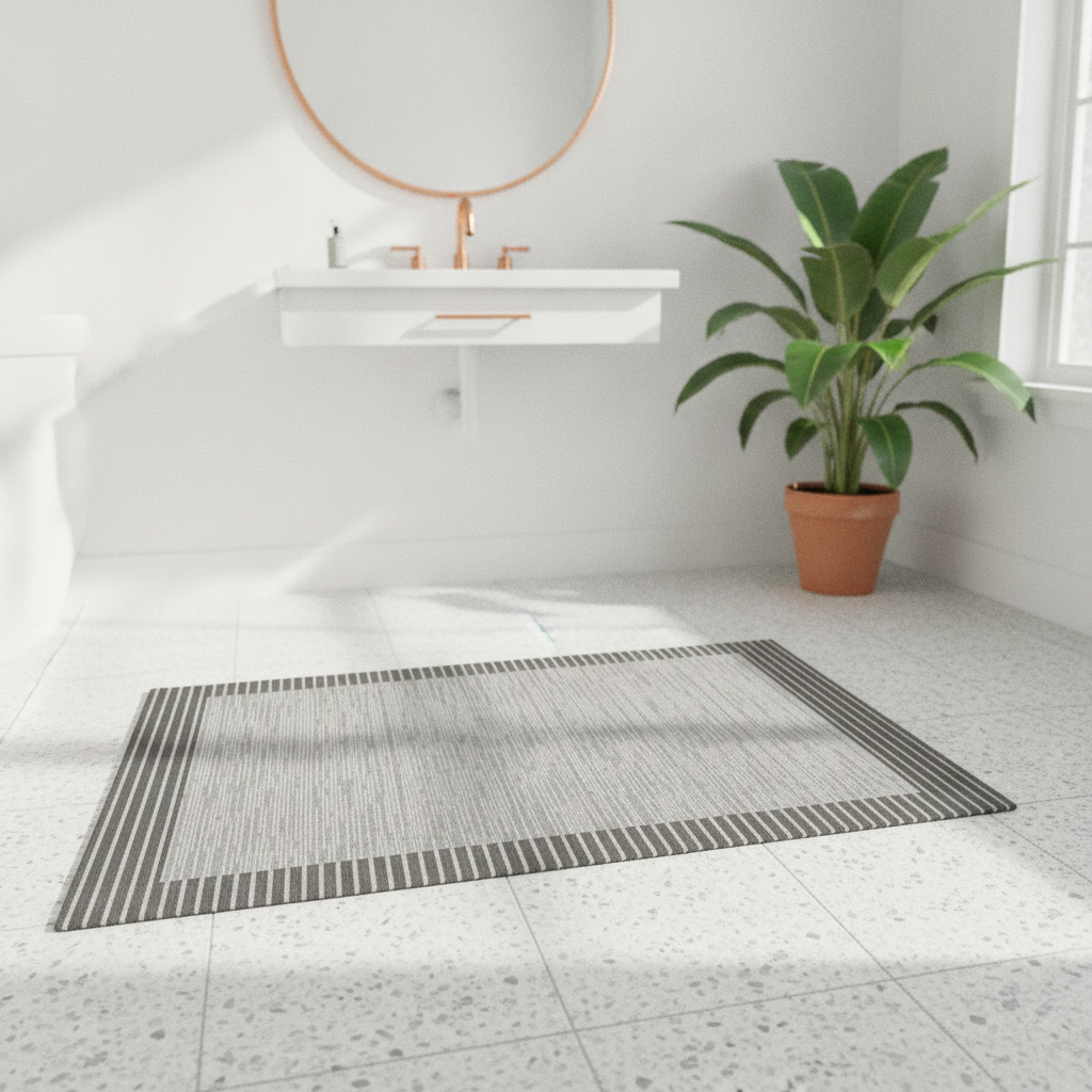 Gray Charcoal Bath Mat