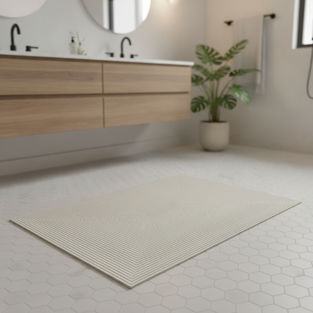 Gray Bathroom Rug