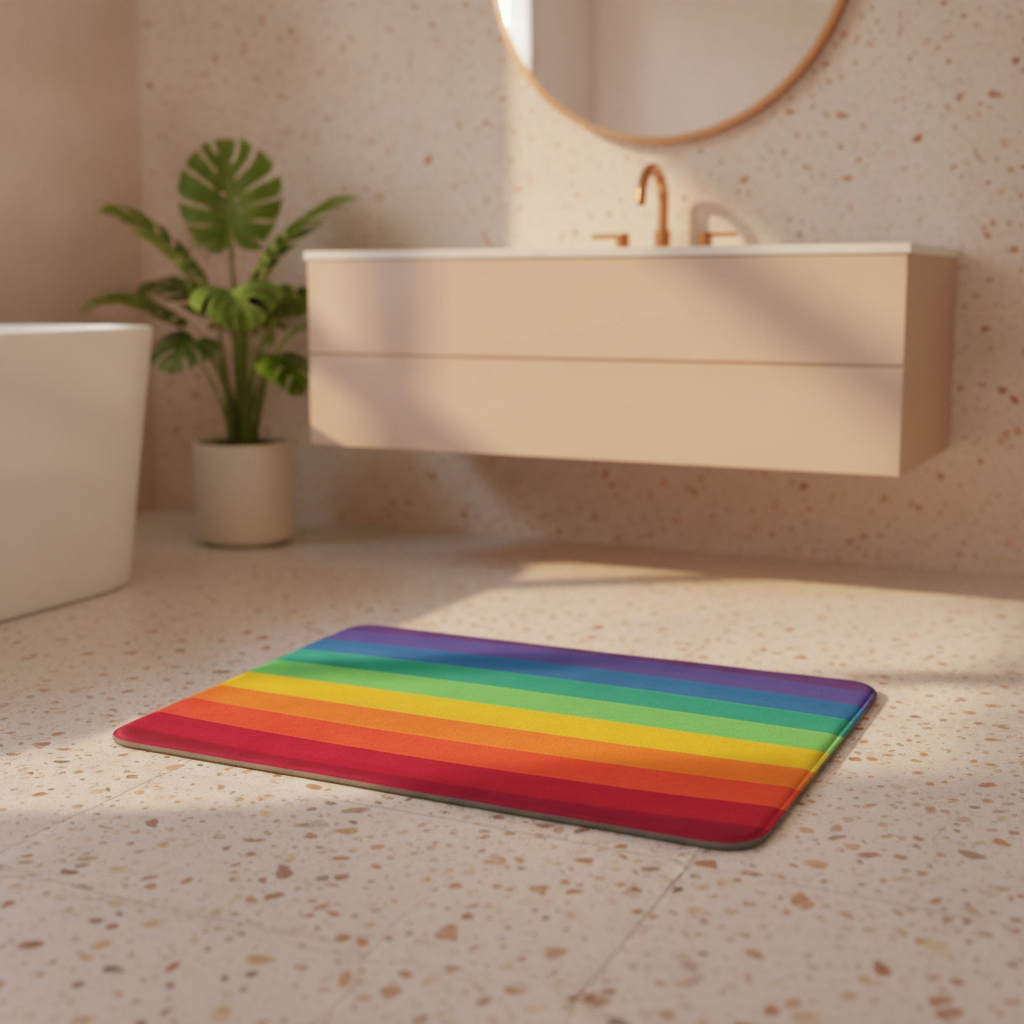 Rainbow Bath Mat