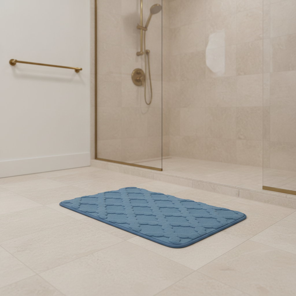 Absorbent Microfiber Bathroom Rug