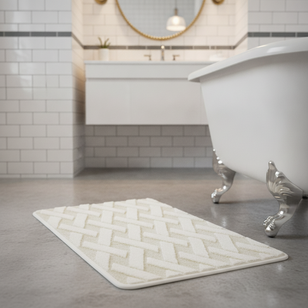 Pattern Geometric Bath Mat