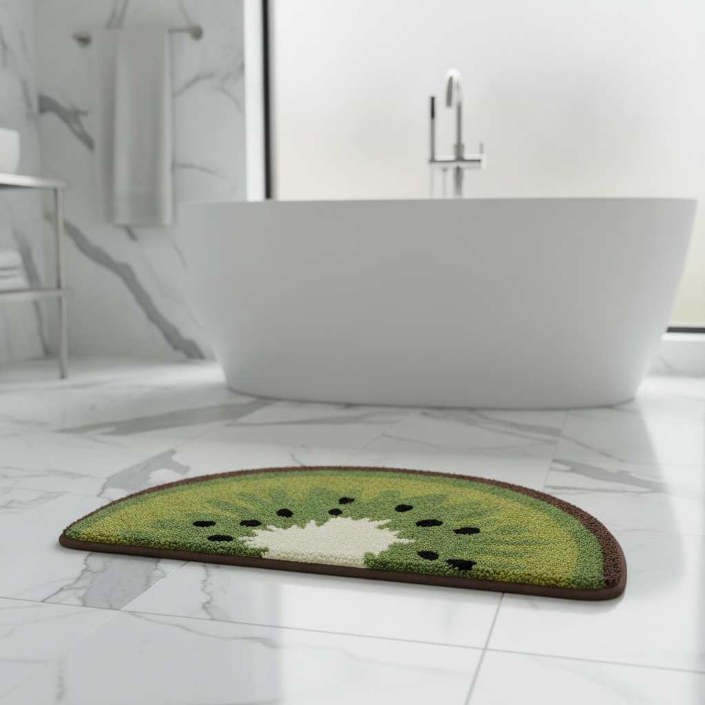 In Shape Half Moon Bath Mat