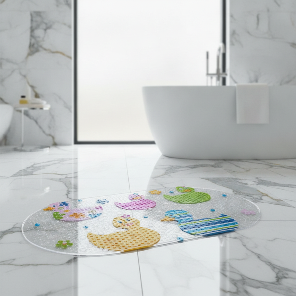 Baby Bathrug Bath Mat - bathroom setting