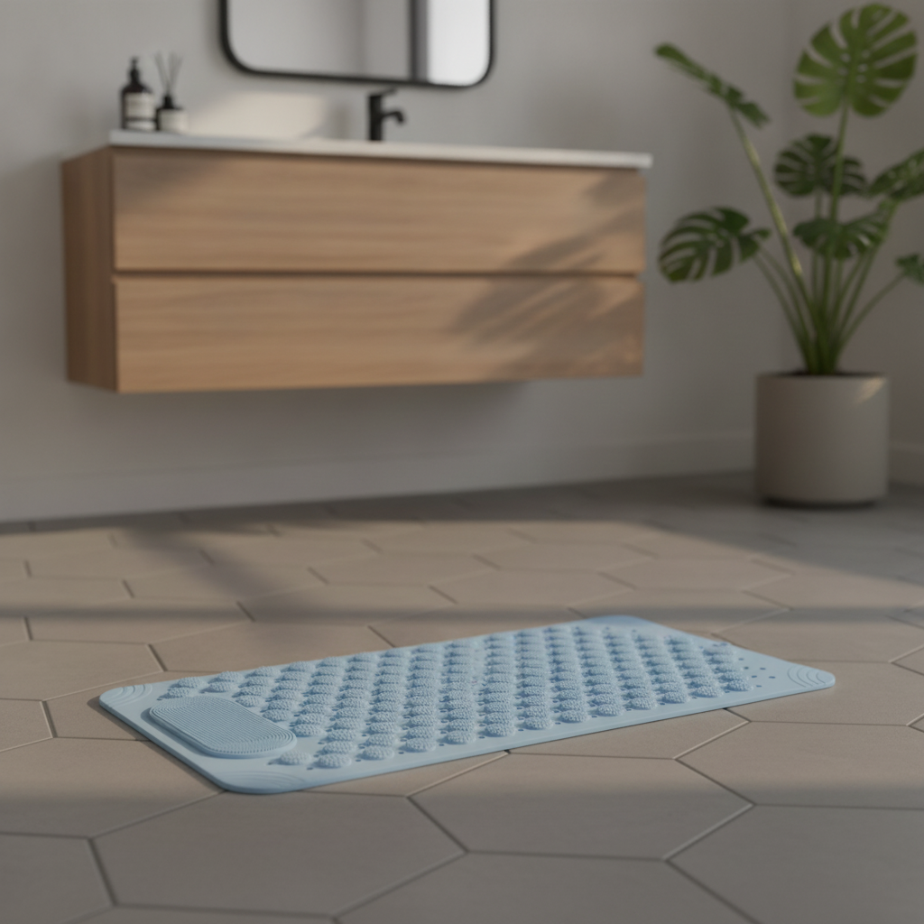 Non-Slip Rectangular Shower Mat - color variations