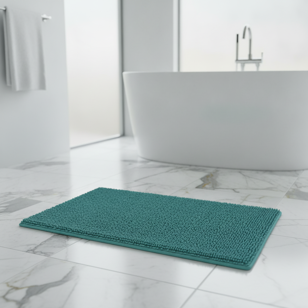 Caterpillar Turquoise Bath Mat
