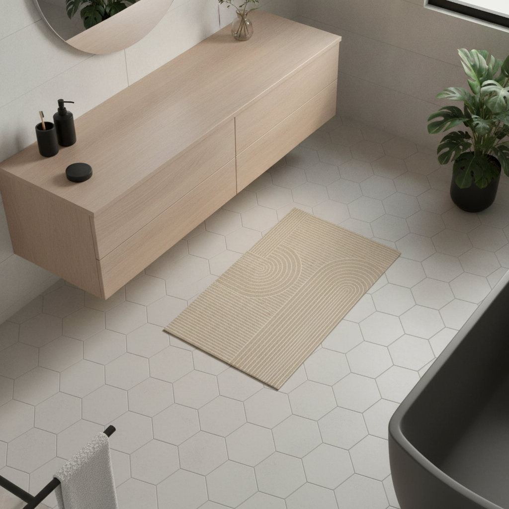 Brown Bathroom Rug