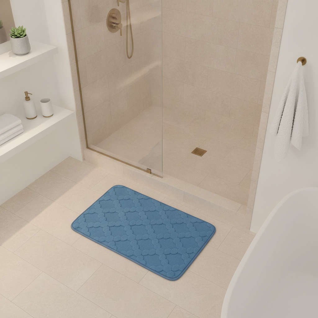 Absorbent Microfiber Bathroom Rug