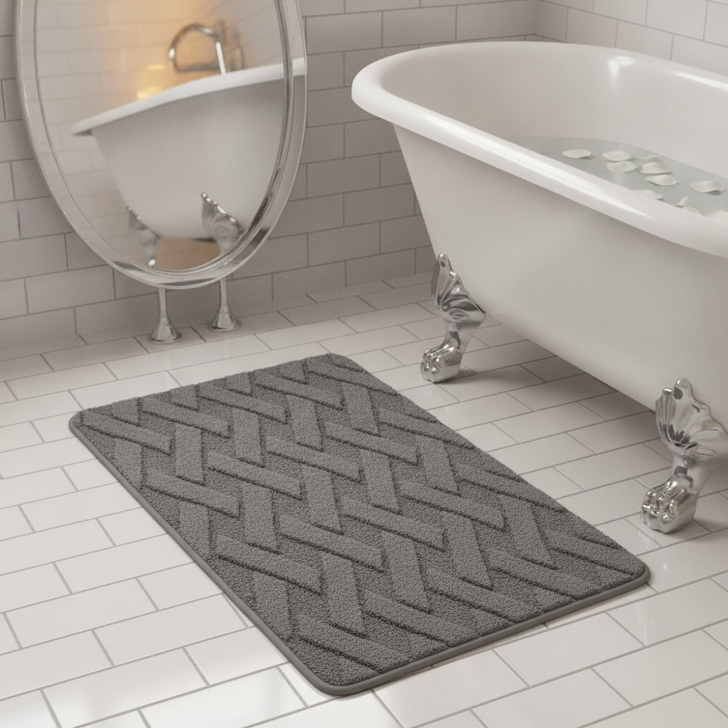 Pattern Geometric Bath Mat