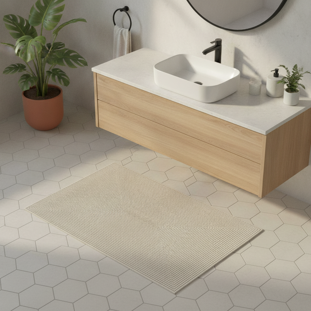 Gray Bathroom Rug