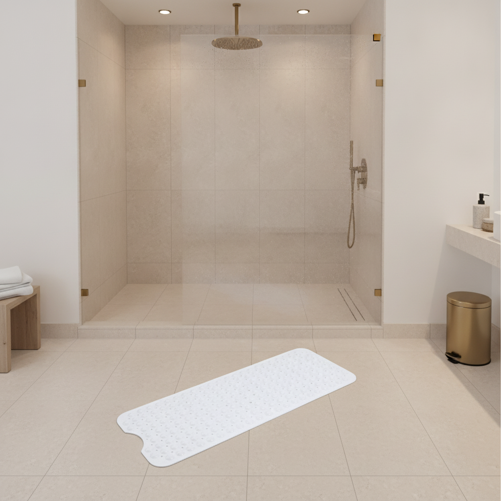 Bathrug White Bath Mat