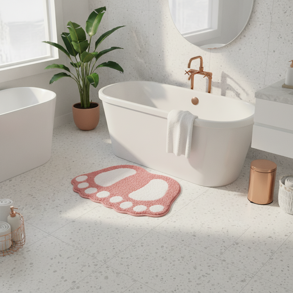 Foot Shape Bath Mat